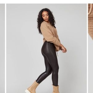Spanx Faux Leather Croc Shine Leggings